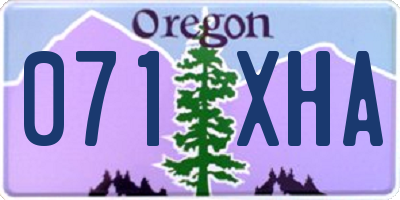 OR license plate 071XHA