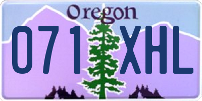 OR license plate 071XHL