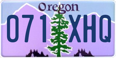 OR license plate 071XHQ