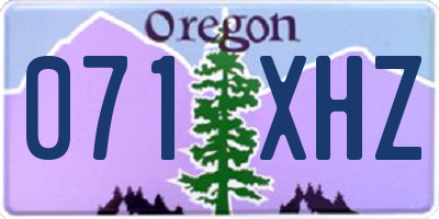 OR license plate 071XHZ