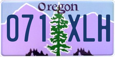 OR license plate 071XLH