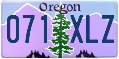 OR license plate 071XLZ