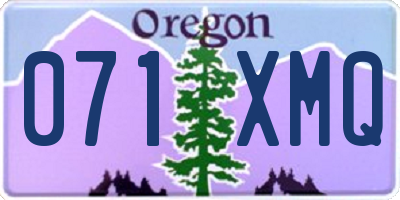 OR license plate 071XMQ