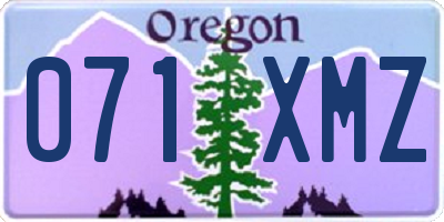 OR license plate 071XMZ