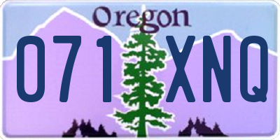 OR license plate 071XNQ