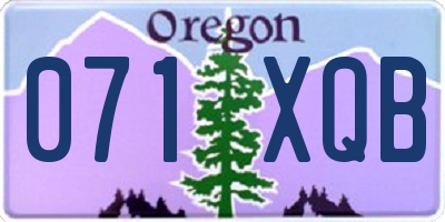 OR license plate 071XQB
