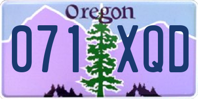 OR license plate 071XQD