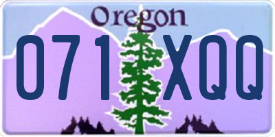 OR license plate 071XQQ