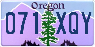 OR license plate 071XQY