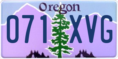 OR license plate 071XVG