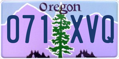 OR license plate 071XVQ