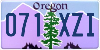 OR license plate 071XZI