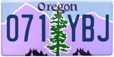 OR license plate 071YBJ