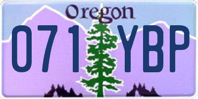 OR license plate 071YBP
