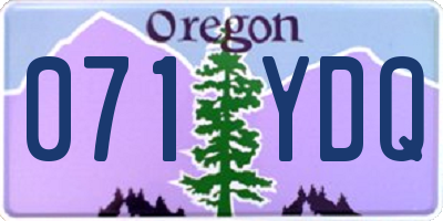 OR license plate 071YDQ