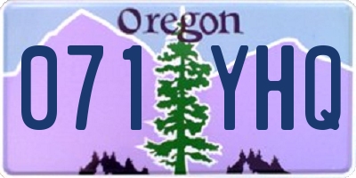 OR license plate 071YHQ