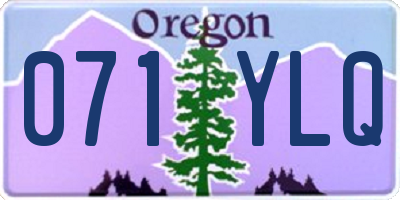 OR license plate 071YLQ