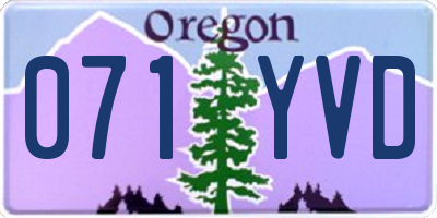 OR license plate 071YVD