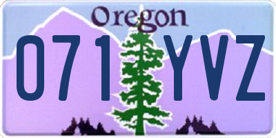 OR license plate 071YVZ