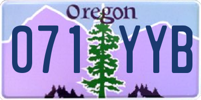 OR license plate 071YYB