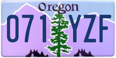 OR license plate 071YZF