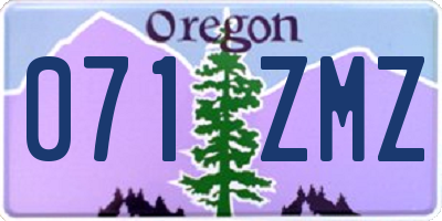 OR license plate 071ZMZ