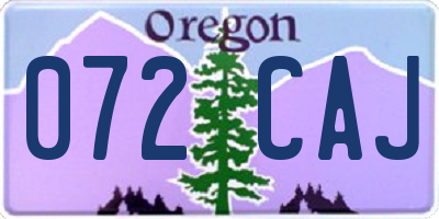OR license plate 072CAJ