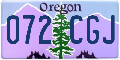 OR license plate 072CGJ