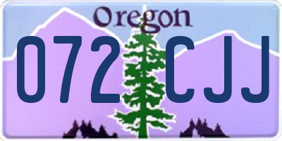 OR license plate 072CJJ