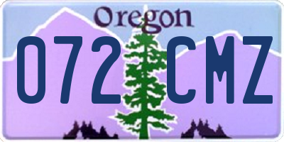 OR license plate 072CMZ