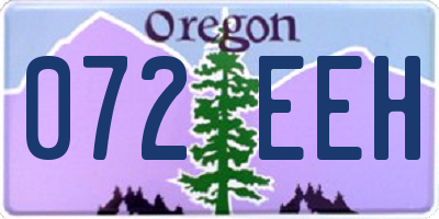 OR license plate 072EEH