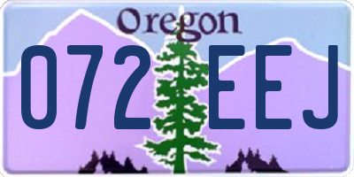 OR license plate 072EEJ