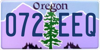 OR license plate 072EEQ
