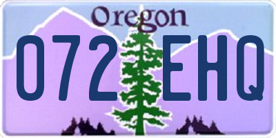 OR license plate 072EHQ