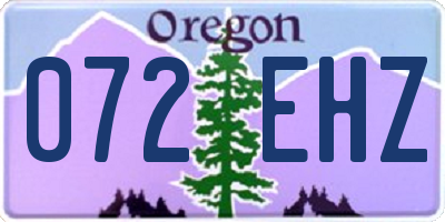 OR license plate 072EHZ