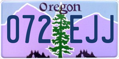 OR license plate 072EJJ