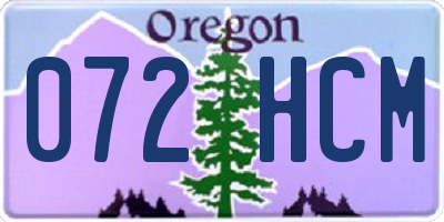 OR license plate 072HCM