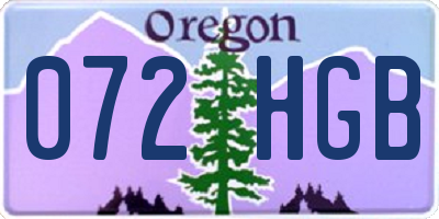 OR license plate 072HGB