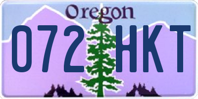 OR license plate 072HKT