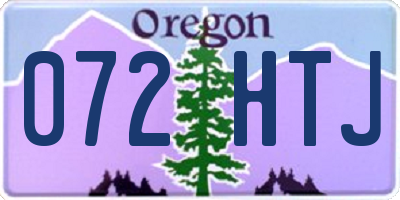 OR license plate 072HTJ