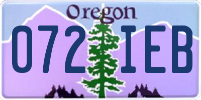 OR license plate 072IEB