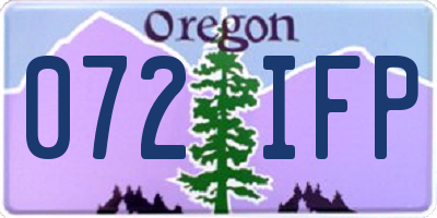 OR license plate 072IFP