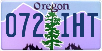 OR license plate 072IHT