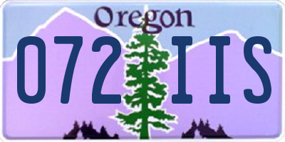OR license plate 072IIS
