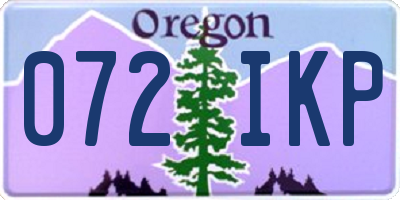 OR license plate 072IKP