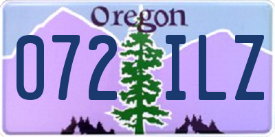 OR license plate 072ILZ