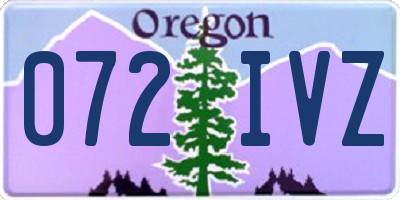 OR license plate 072IVZ