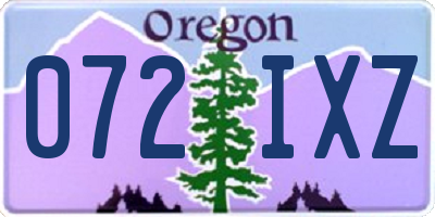 OR license plate 072IXZ