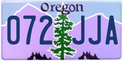OR license plate 072JJA