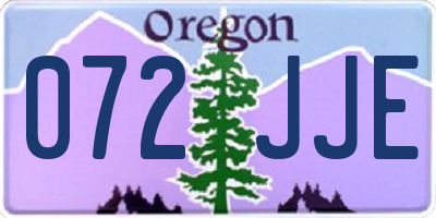 OR license plate 072JJE